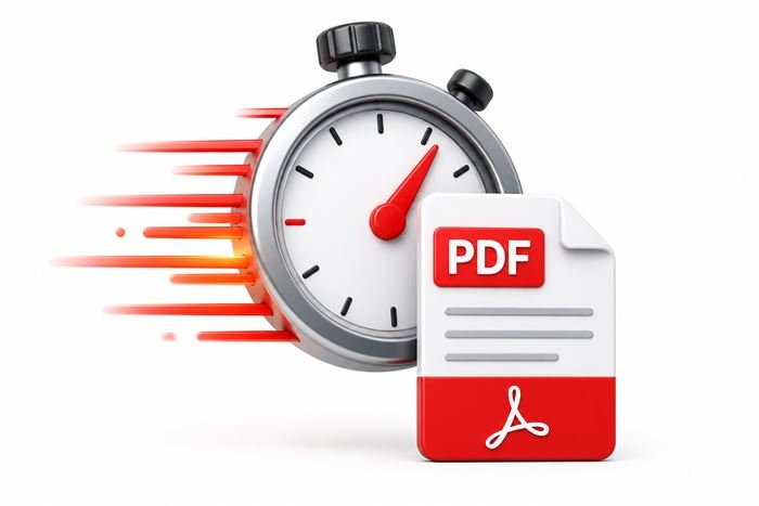 Lightning fast PDF processing illustration
